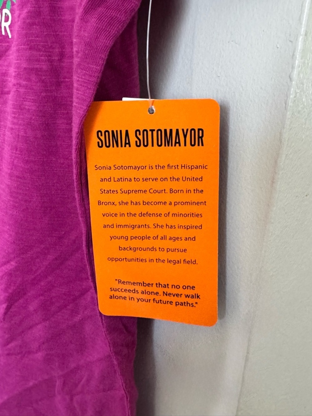 Topsville Original Icons Sonia Sotomayor Latina Quote Graphic T-Shirt XXL 18 NWT - Picture 7 of 10
